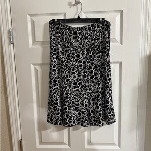 Lily Monochrome Patterned Skirt XL